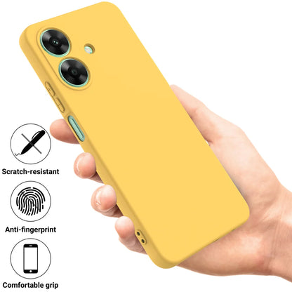 For Realme Note 60 Case Liquid Silicone Anti-Scratch Phone Cover with Hand Strap