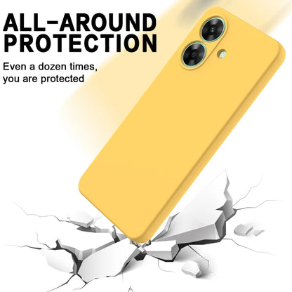 For Realme Note 60 Case Liquid Silicone Anti-Scratch Phone Cover with Hand Strap