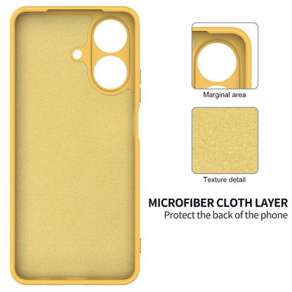 For Realme Note 60 Case Liquid Silicone Anti-Scratch Phone Cover with Hand Strap