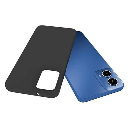 WANLONFENG MS Series for Motorola Moto G45 5G / G34 5G TPU Case Matte Cover with Screen Film (Big Lens Hole)