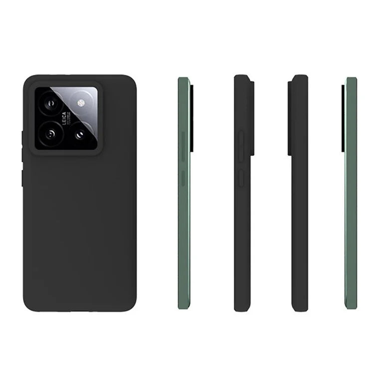 WANLONFENG MS Series for Xiaomi 14T Pro TPU Case Matte Cover with Screen Film (Big Lens Hole)