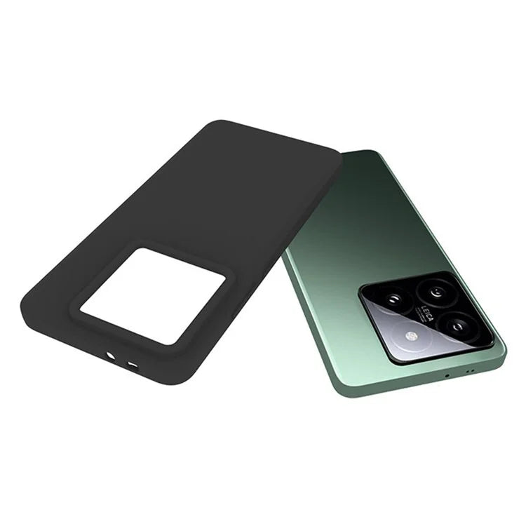 WANLONFENG MS Series for Xiaomi 14T Pro TPU Case Matte Cover with Screen Film (Big Lens Hole)