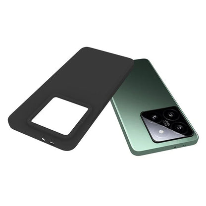 WANLONFENG MS Series for Xiaomi 14T Pro TPU Case Matte Cover with Screen Film (Big Lens Hole)