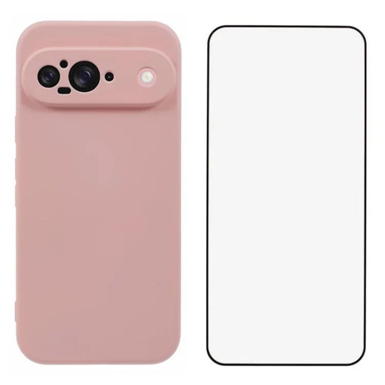 WANLONFENG RB2 Series for Google Pixel 9 Case TPU Phone Cover with Screen Protector