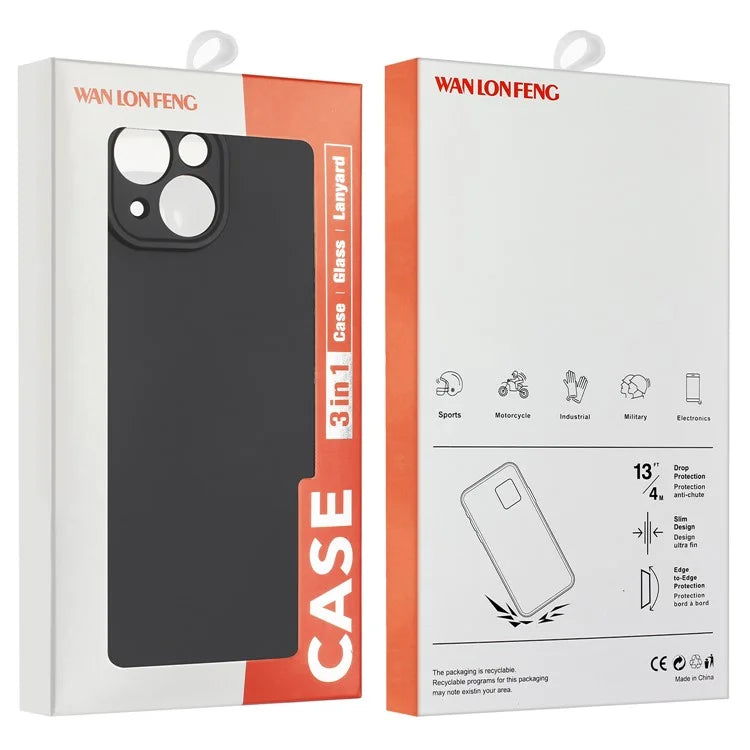 WANLONFENG RB2 Series for Google Pixel 9 Case TPU Phone Cover with Screen Protector