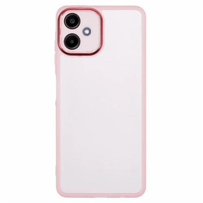 WANLONFENG DKSM Series for Samsung Galaxy A06 TPU Case Electroplated Frame with Tempered Glass