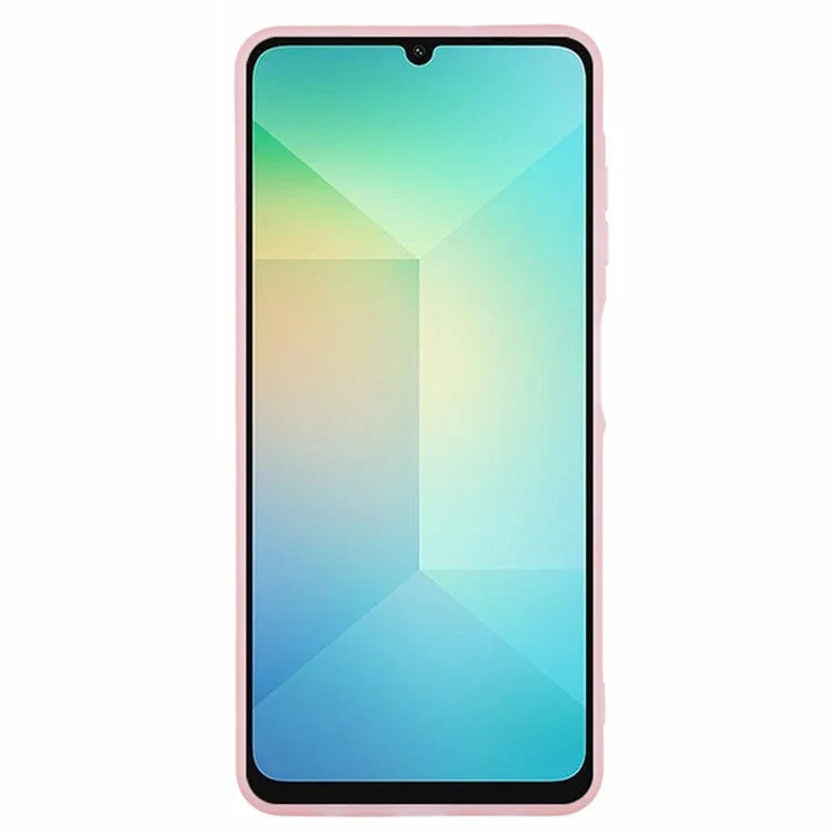 WANLONFENG DKSM Series for Samsung Galaxy A06 TPU Case Electroplated Frame with Tempered Glass