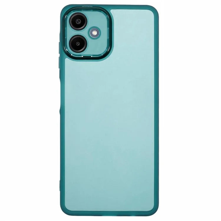 WANLONFENG DKSM Series for Samsung Galaxy A06 TPU Case Electroplated Frame with Tempered Glass