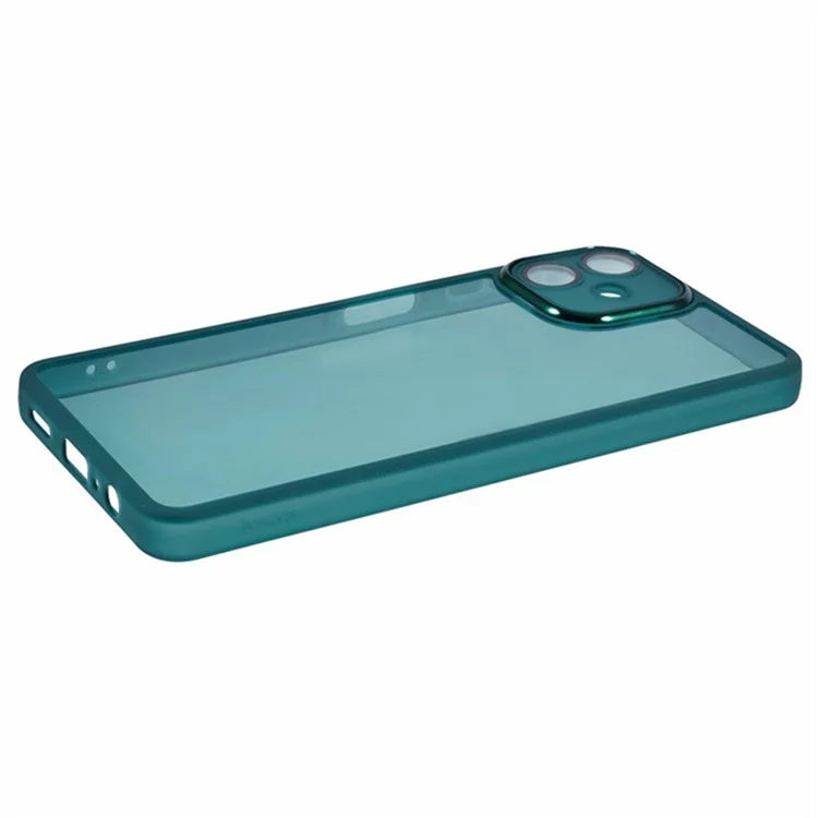 WANLONFENG DKSM Series for Samsung Galaxy A06 TPU Case Electroplated Frame with Tempered Glass