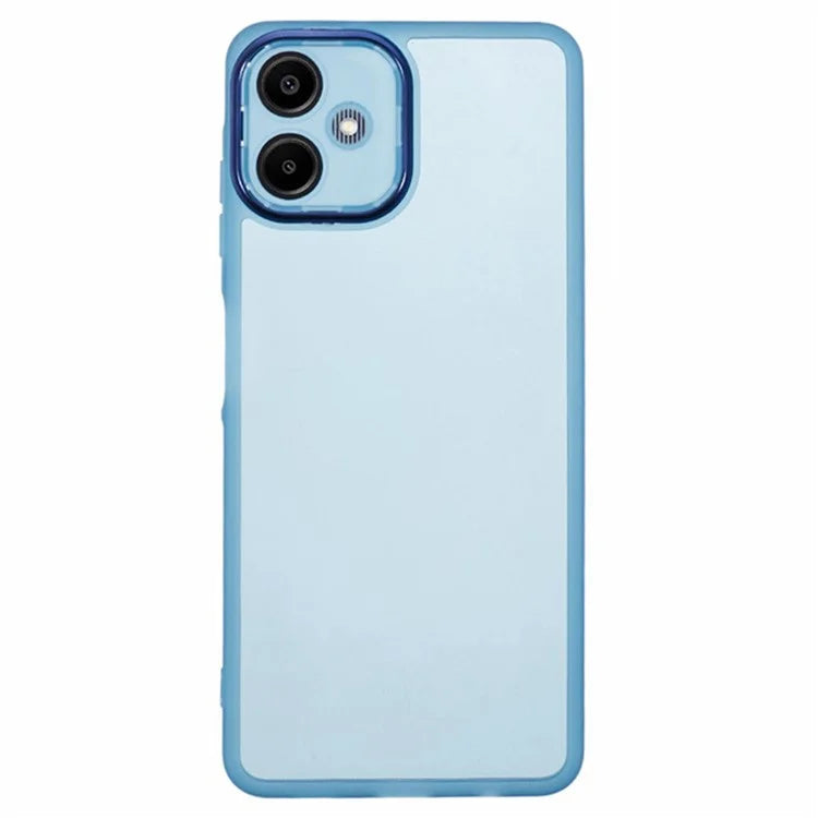 WANLONFENG DKSM Series for Samsung Galaxy A06 TPU Case Electroplated Frame with Tempered Glass