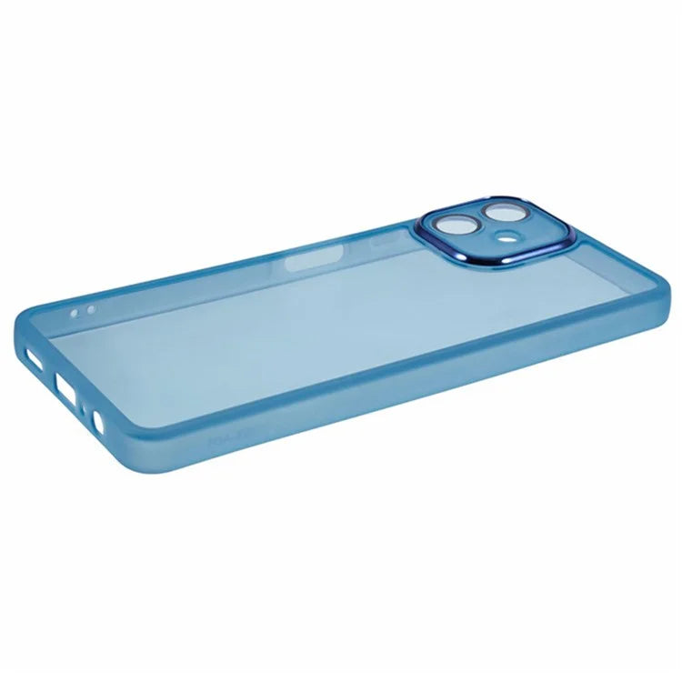 WANLONFENG DKSM Series for Samsung Galaxy A06 TPU Case Electroplated Frame with Tempered Glass