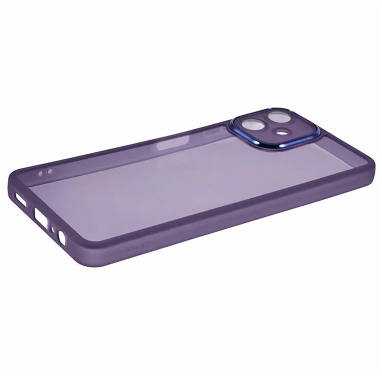 WANLONFENG DKSM Series for Samsung Galaxy A06 TPU Case Electroplated Frame with Tempered Glass