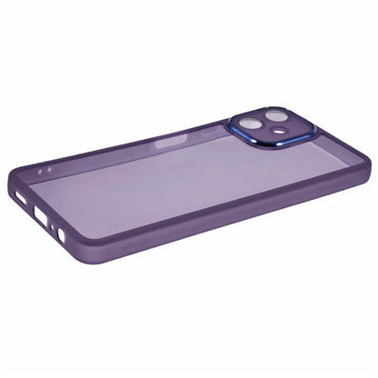 WANLONFENG DKSM Series for Samsung Galaxy A06 TPU Case Electroplated Frame with Tempered Glass