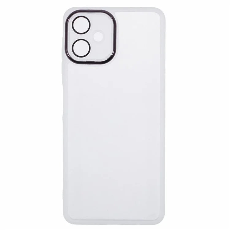 WANLONFENG DKSM Series for Samsung Galaxy A06 TPU Case Electroplated Frame with Tempered Glass