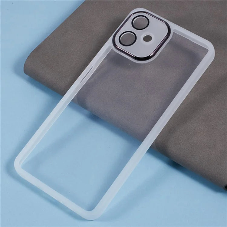 WANLONFENG DKSM Series for Samsung Galaxy A06 TPU Case Electroplated Frame with Tempered Glass