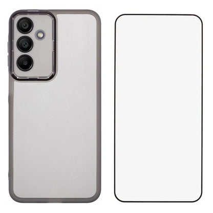 WANLONFENG DKSM Series for Samsung Galaxy A16 5G TPU Case Electroplated Frame with Tempered Glass