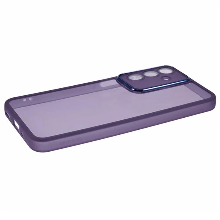 WANLONFENG DKSM Series for Samsung Galaxy A16 5G TPU Case Electroplated Frame with Tempered Glass