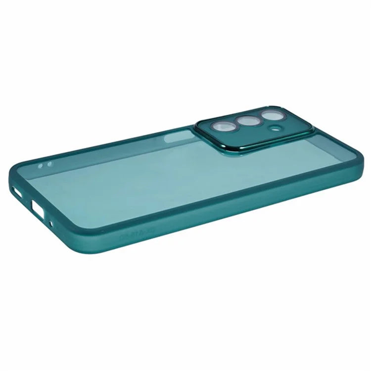 WANLONFENG DKSM Series for Samsung Galaxy A16 5G TPU Case Electroplated Frame with Tempered Glass