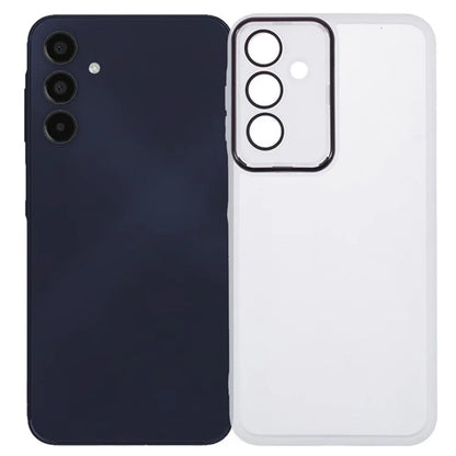 WANLONFENG DKSM Series for Samsung Galaxy A16 5G TPU Case Electroplated Frame with Tempered Glass