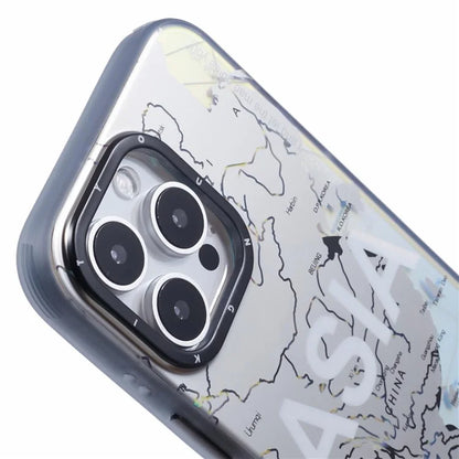 YOUNGKIT Global Series for iPhone 16 Pro Magnetic Case IMD Map Design PC+TPU Phone Cover