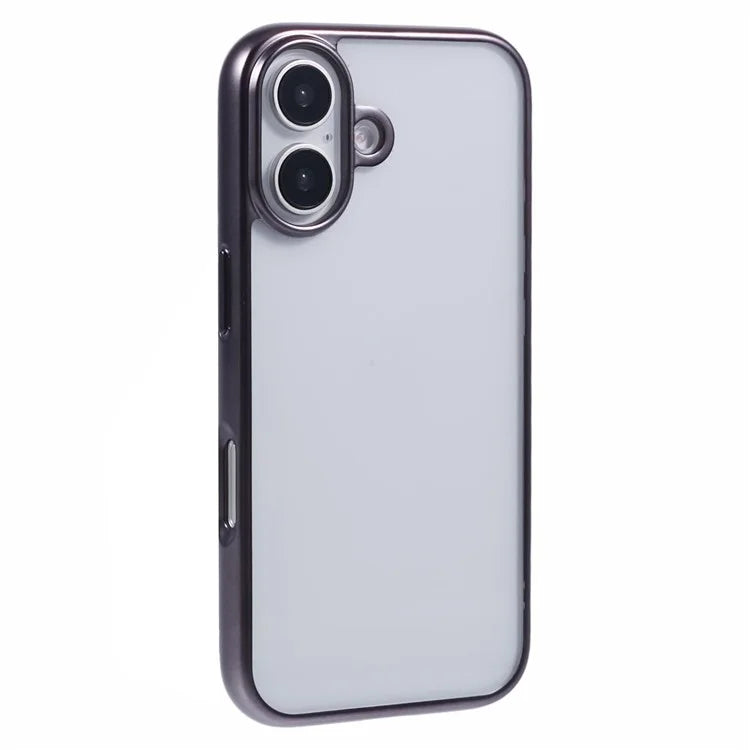 KIGC Ice Silk Series For iPhone 16 Case TPU+PC Electroplating Phone Cover