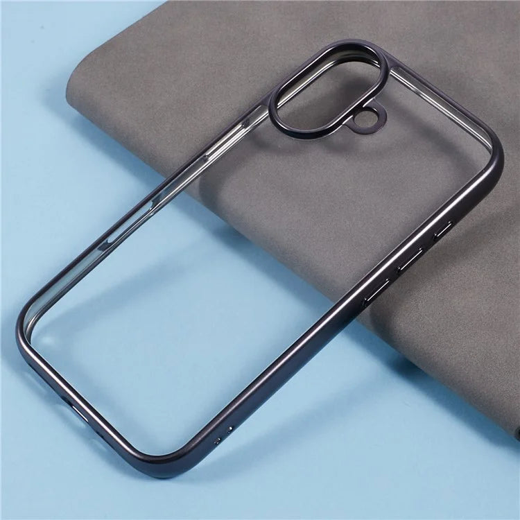 KIGC Ice Silk Series For iPhone 16 Case TPU+PC Electroplating Phone Cover
