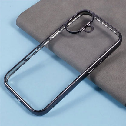 KIGC Ice Silk Series For iPhone 16 Case TPU+PC Electroplating Phone Cover