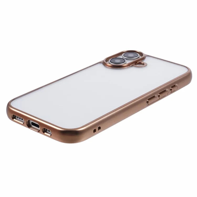 KIGC Ice Silk Series For iPhone 16 Case TPU+PC Electroplating Phone Cover
