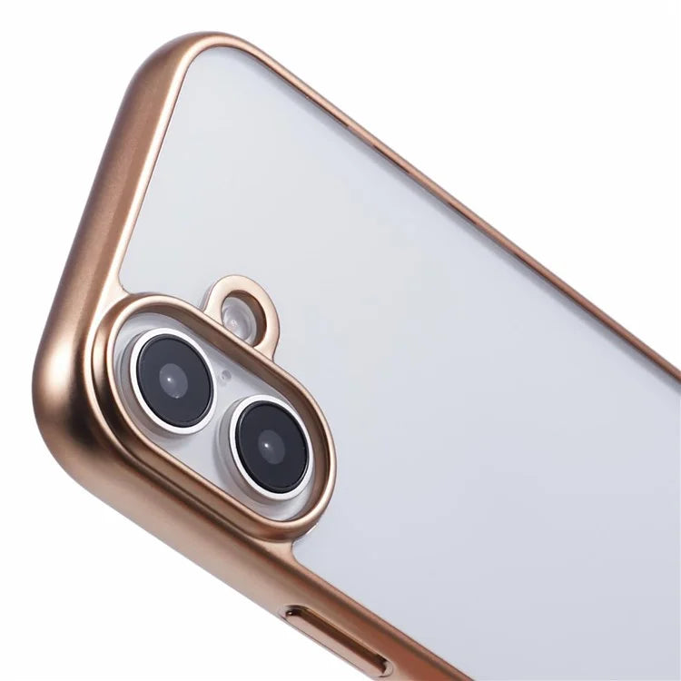 KIGC Ice Silk Series For iPhone 16 Case TPU+PC Electroplating Phone Cover
