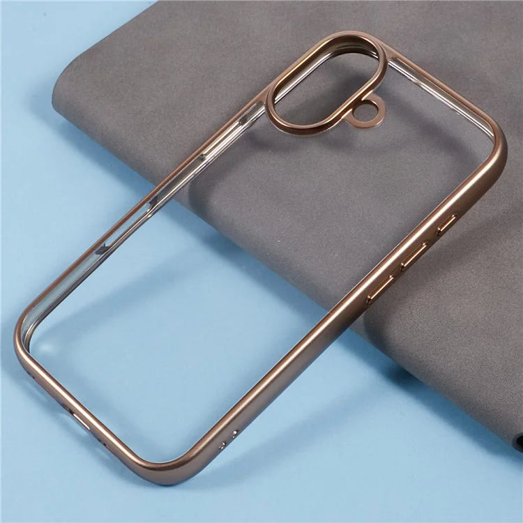 KIGC Ice Silk Series For iPhone 16 Case TPU+PC Electroplating Phone Cover