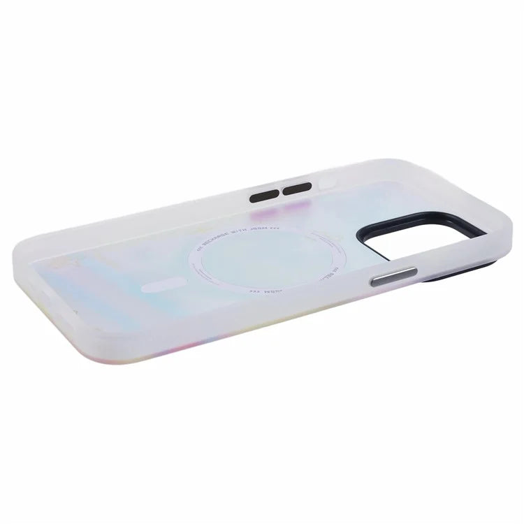 JAUCASE For iPhone 15 Pro Max Case Compatible with MagSafe Bear Pattern PC+TPU Matte Phone Cover