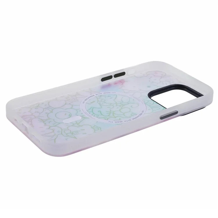 JAUCASE For iPhone 15 Pro Max Case Compatible with MagSafe Bear Pattern PC+TPU Matte Phone Cover
