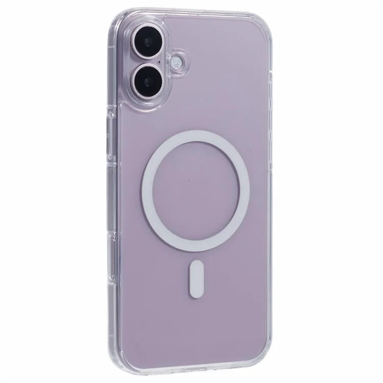 X-LEVEL Crystal Clear Series for iPhone 16 Plus Case TPU+PC Phone Cover Compatible with MagSafe