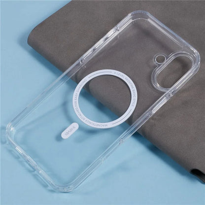 X-LEVEL Crystal Clear Series for iPhone 16 Plus Case TPU+PC Phone Cover Compatible with MagSafe