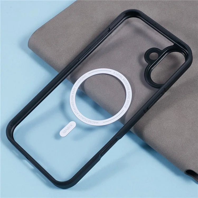 X-LEVEL Crystal Clear Series for iPhone 16 Plus Case TPU+PC Phone Cover Compatible with MagSafe