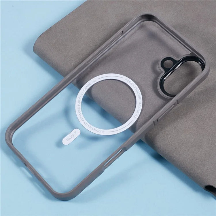 X-LEVEL Crystal Clear Series for iPhone 16 Plus Case TPU+PC Phone Cover Compatible with MagSafe