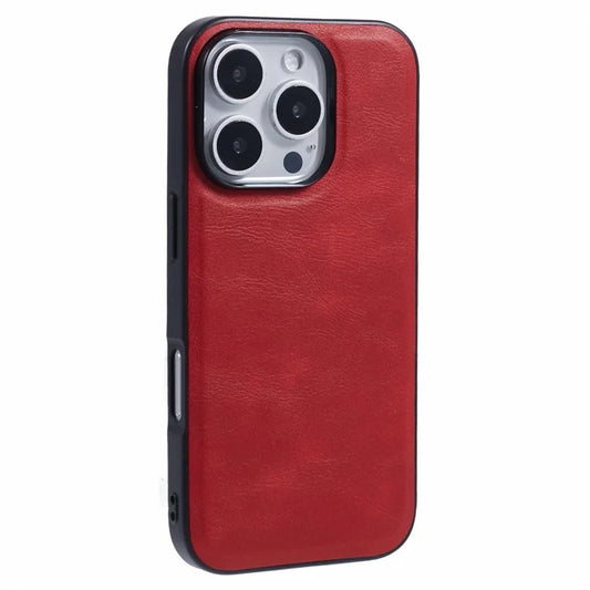 X-LEVEL Bojue-3 Series For iPhone 16 Pro Max Case Compatible with MagSafe Leather Coated PC+TPU Phone Cover