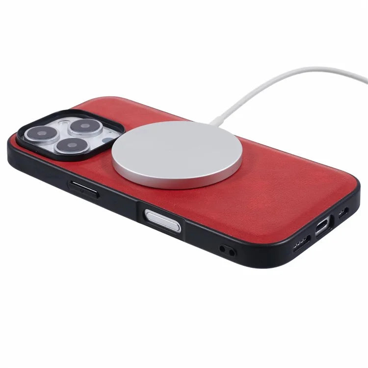 X-LEVEL Bojue-3 Series For iPhone 16 Pro Max Case Compatible with MagSafe Leather Coated PC+TPU Phone Cover
