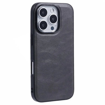 X-LEVEL Bojue-3 Series For iPhone 16 Pro Max Case Compatible with MagSafe Leather Coated PC+TPU Phone Cover