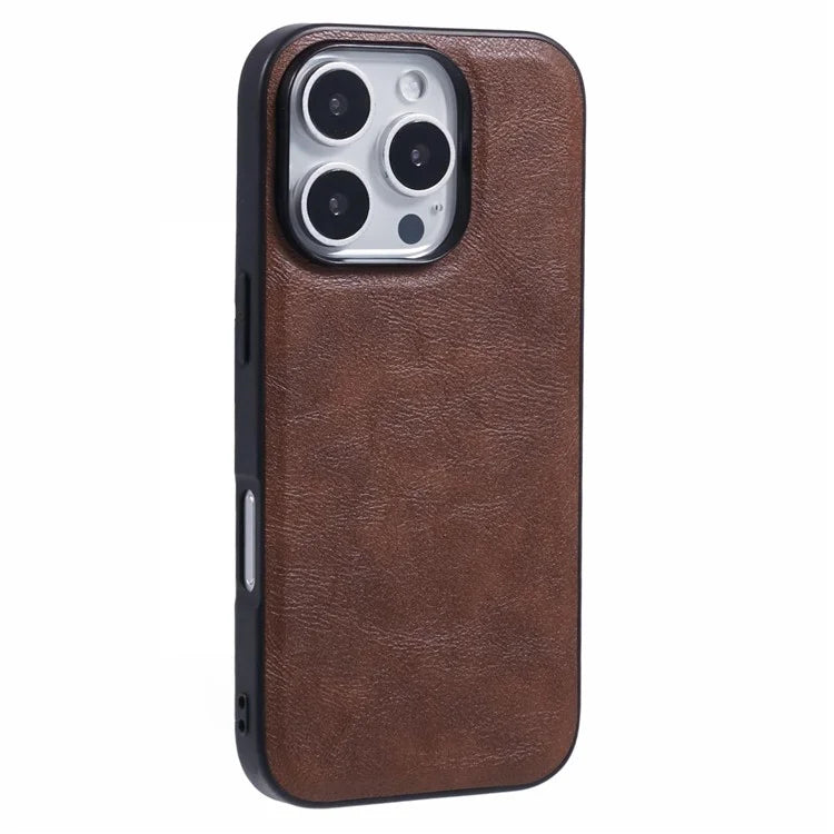 X-LEVEL Bojue-3 Series For iPhone 16 Pro Max Case Compatible with MagSafe Leather Coated PC+TPU Phone Cover