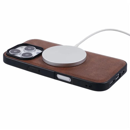 X-LEVEL Bojue-3 Series For iPhone 16 Pro Max Case Compatible with MagSafe Leather Coated PC+TPU Phone Cover
