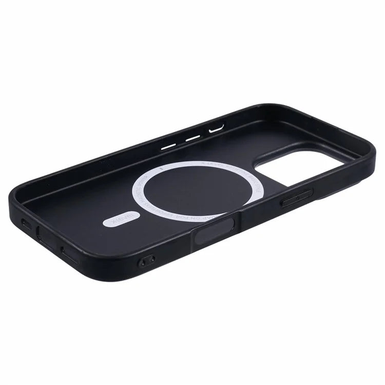 X-LEVEL Bojue-3 Series For iPhone 16 Pro Max Case Compatible with MagSafe Leather Coated PC+TPU Phone Cover