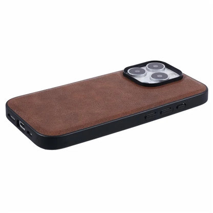 X-LEVEL Bojue-3 Series For iPhone 16 Pro Max Case Compatible with MagSafe Leather Coated PC+TPU Phone Cover