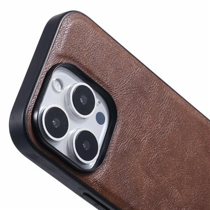X-LEVEL Bojue-3 Series For iPhone 16 Pro Max Case Compatible with MagSafe Leather Coated PC+TPU Phone Cover