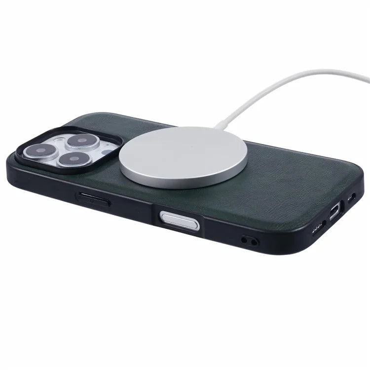 X-LEVEL Bojue-3 Series For iPhone 16 Pro Max Case Compatible with MagSafe Leather Coated PC+TPU Phone Cover