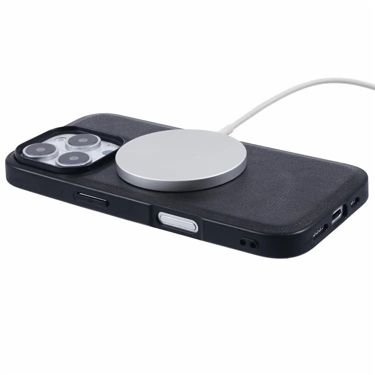 X-LEVEL Bojue-3 Series For iPhone 16 Pro Max Case Compatible with MagSafe Leather Coated PC+TPU Phone Cover