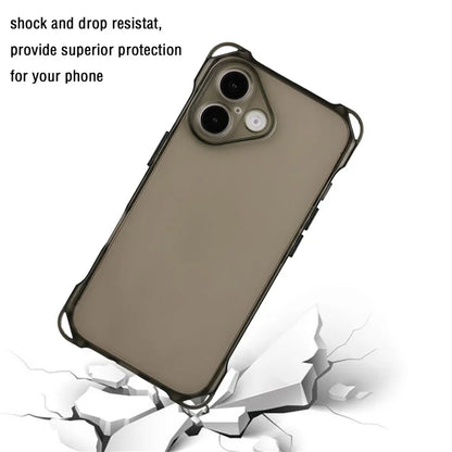 For iPhone 16 TPU Case Four Corner Drop-Proof Back Cover