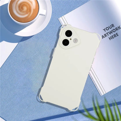 For iPhone 16 TPU Case Four Corner Drop-Proof Back Cover