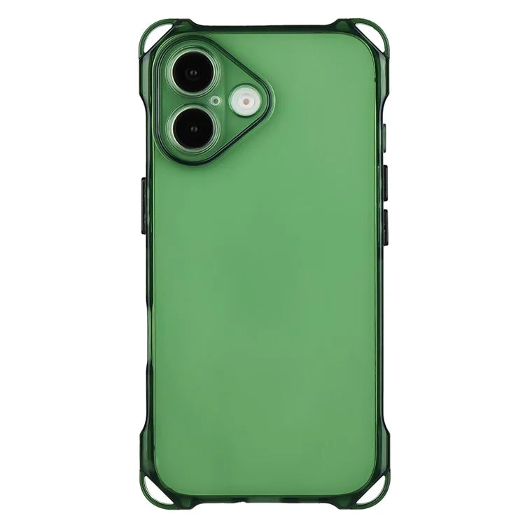 For iPhone 16 TPU Case Four Corner Drop-Proof Back Cover