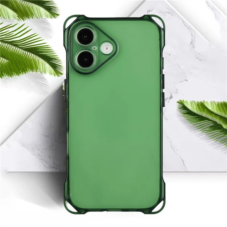 For iPhone 16 TPU Case Four Corner Drop-Proof Back Cover